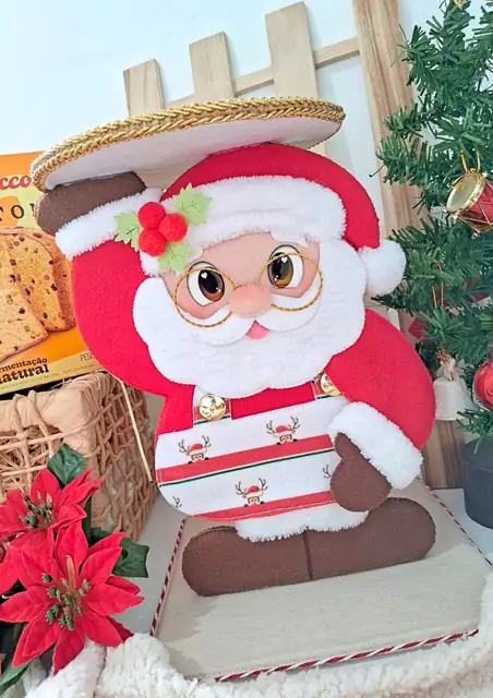 Porta Panetone Noel em pé